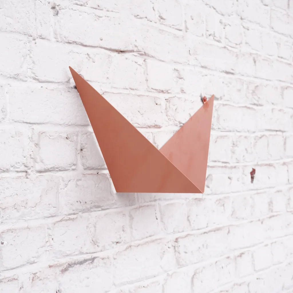 [HEYSEL left beige red] Shelf 'Heysel' (long leg left)