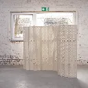 Room divider 'Yser' (light ivory)