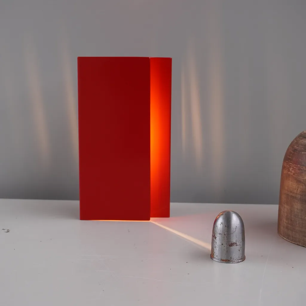 Light object 'Beekkant' (small, signal red)