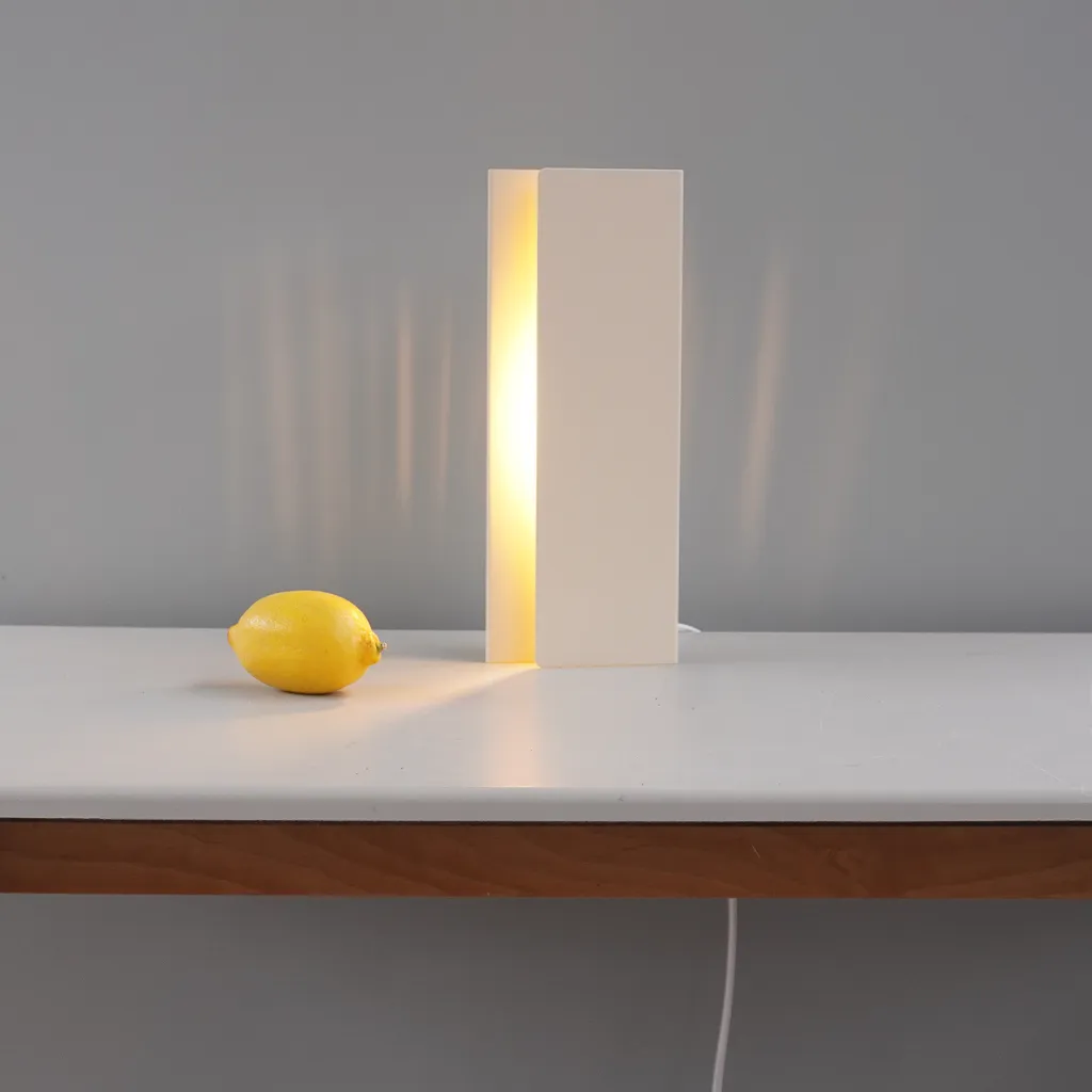 Light object 'Beekkant' (large, light ivory)