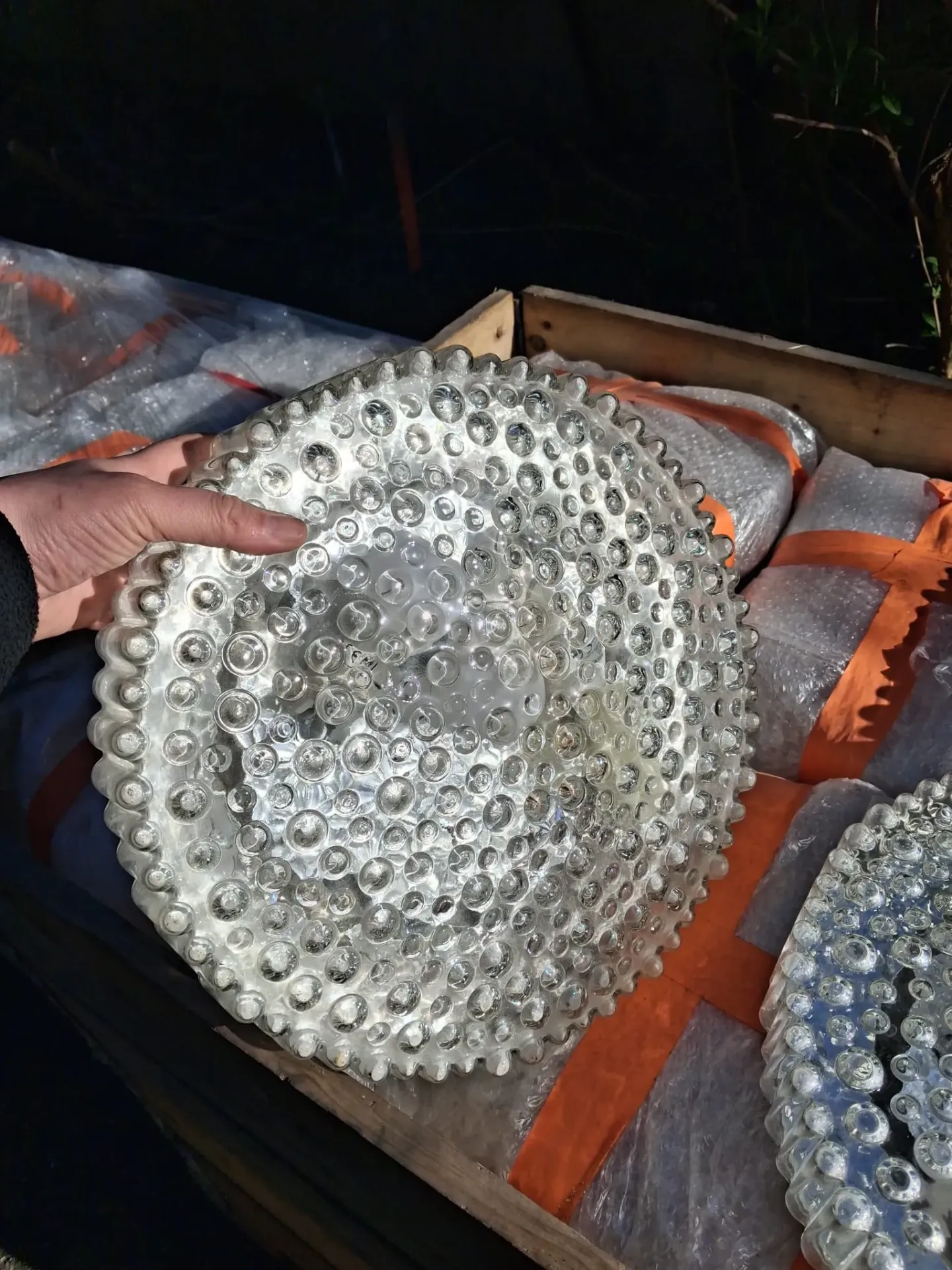 Bubble glass wall light or ceiling light '7006' by Staff ca. 1967