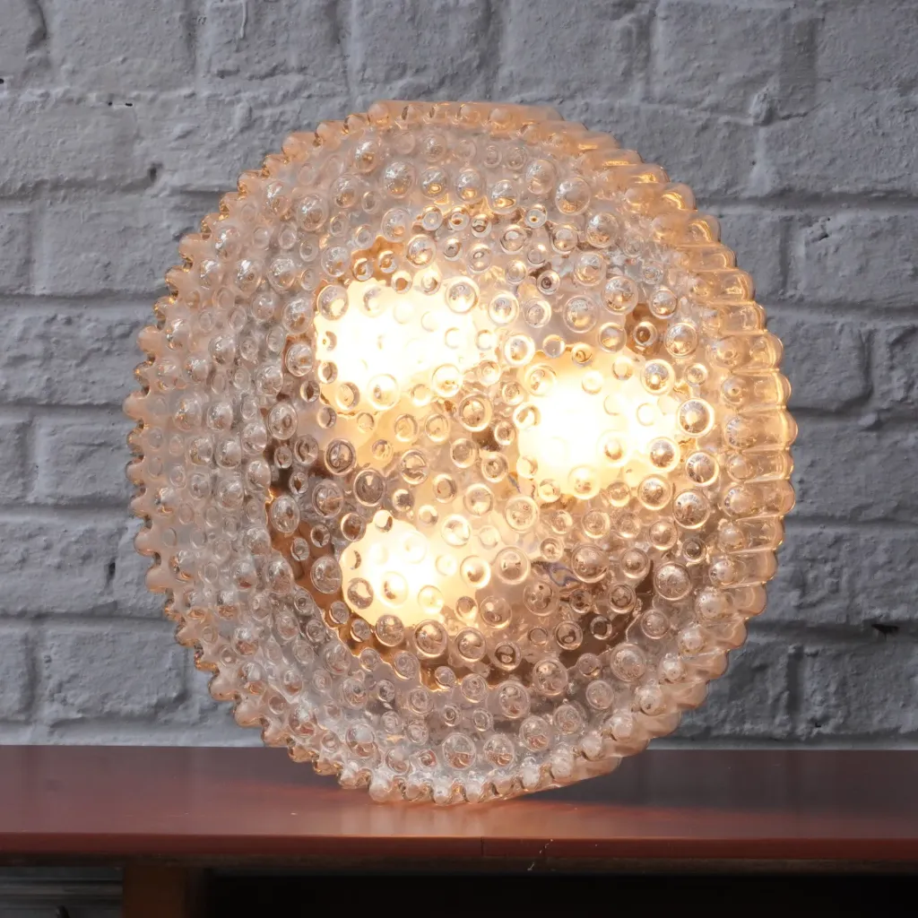 Bubble glass wall light or ceiling light '7006' by Staff ca. 1967