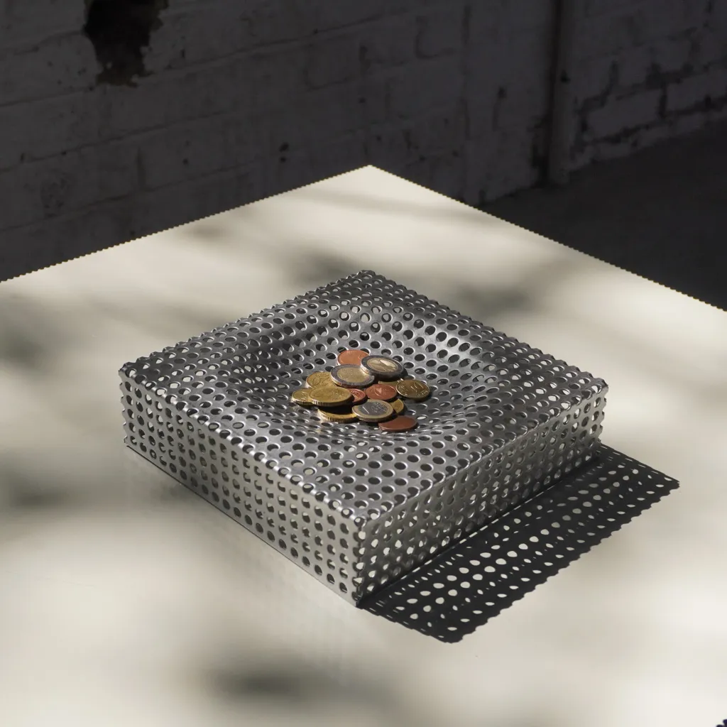 'Vide poche' in aluminised steel