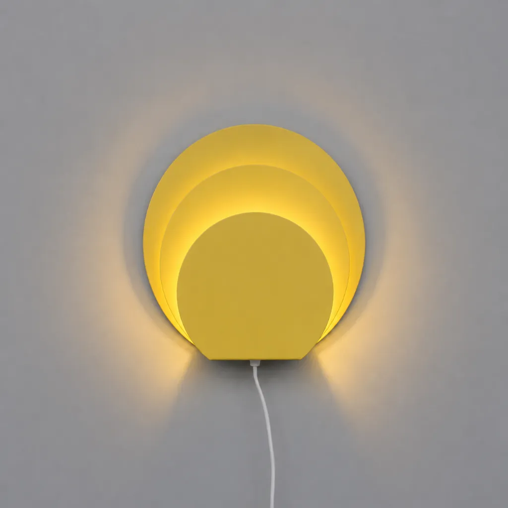 [Delta Sulfur yellow] Wall light 'Delta'