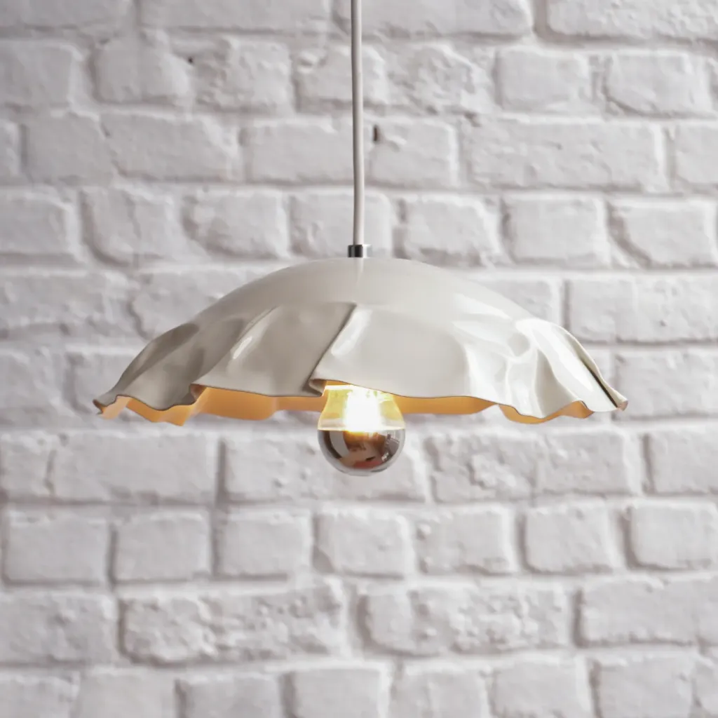 [Louise oyster white] Hanging light 'Louise'