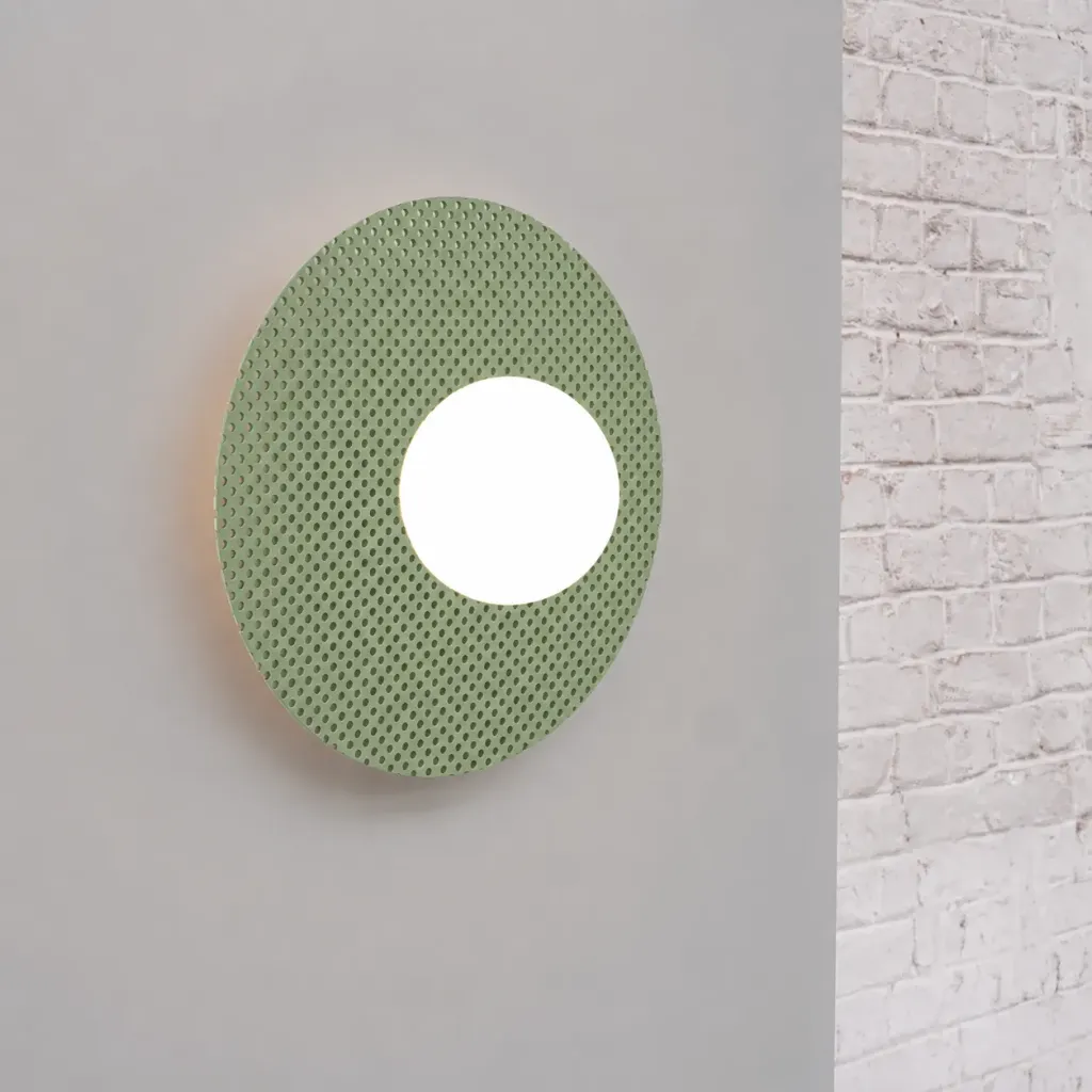 [Schu reseda green] Wall or hanging light 'Schuman'