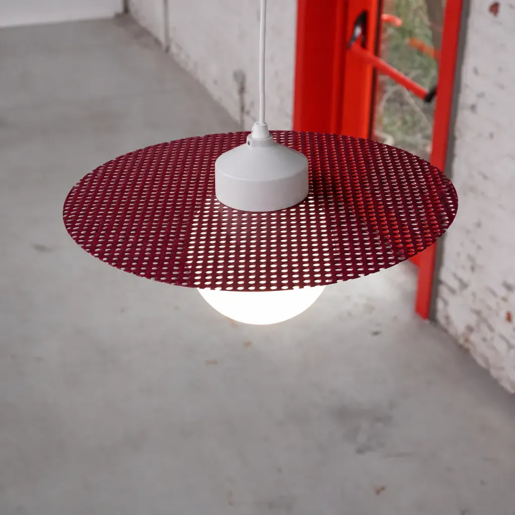 [Schuman wine red] Wall or hanging light 'Schuman'