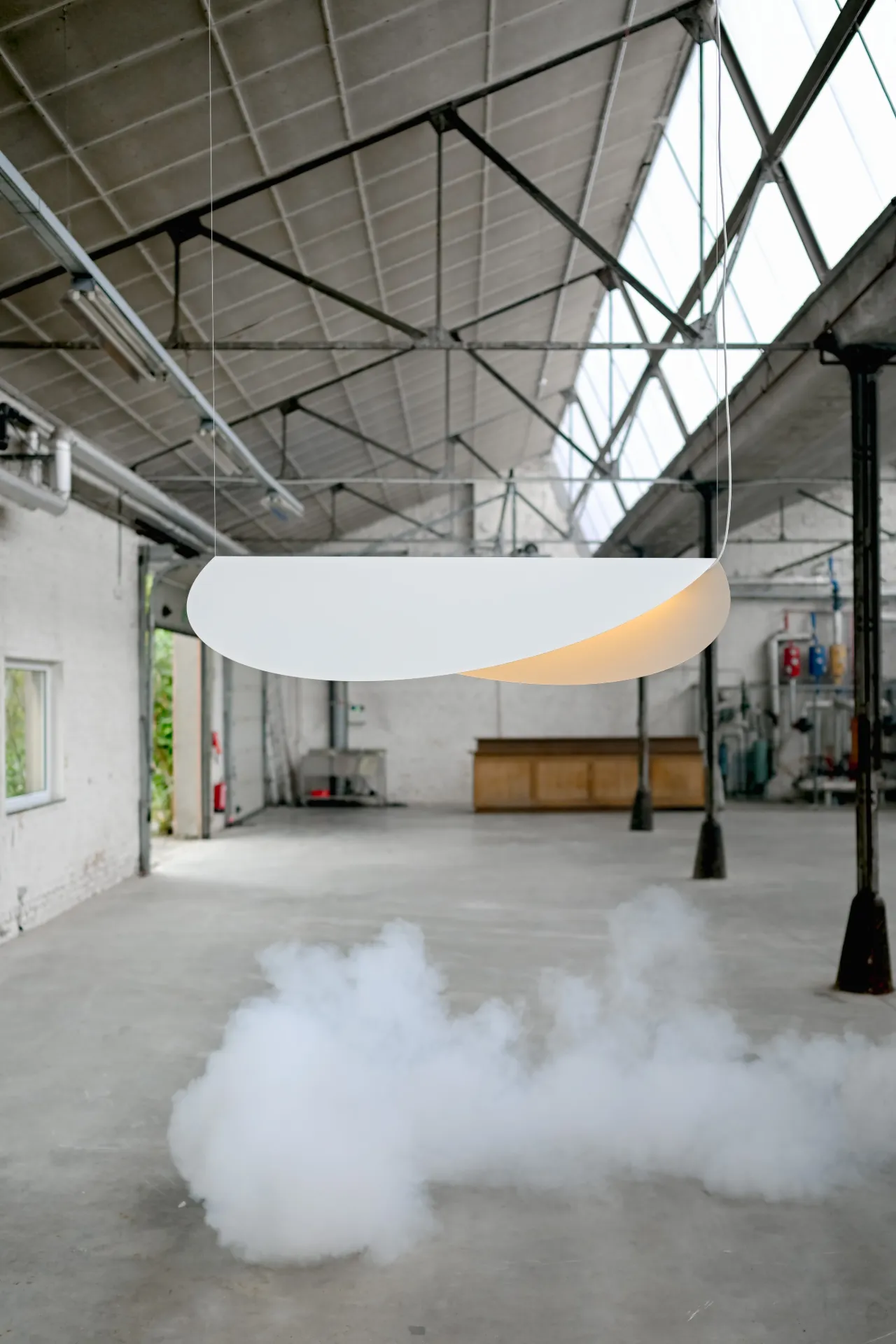 'Ellipse' hanging light by Nathalie Dewez