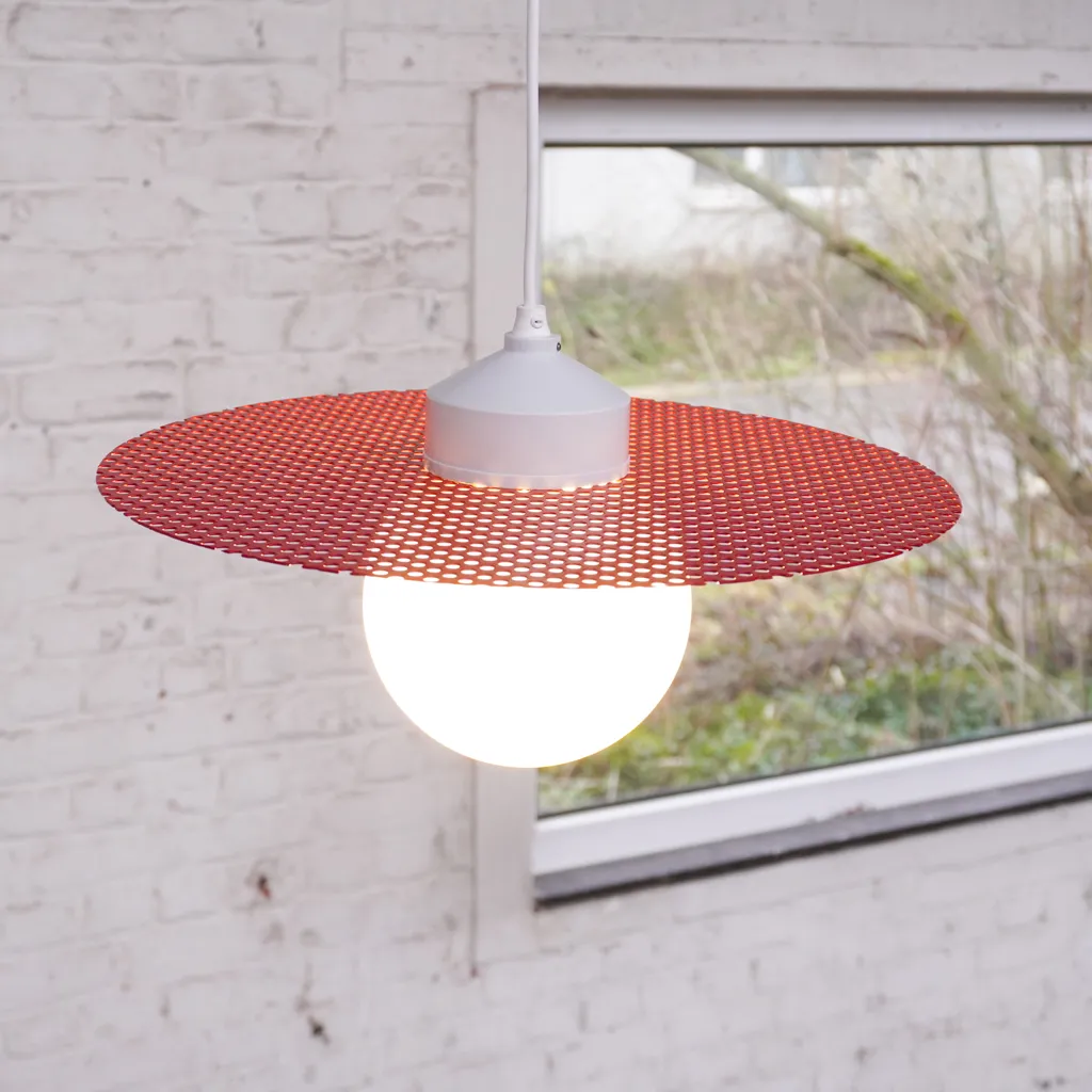Wall or hanging light 'Schuman' D6 (signal red)